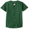 Alleson Athletic Boys' Full Button Baseball Jersey, Dark Green, X-Large view 1