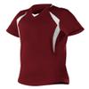 Alleson Athletic Women's Plaited Knit Fast Pitch Softball Jersey, Cardinal/White, Small