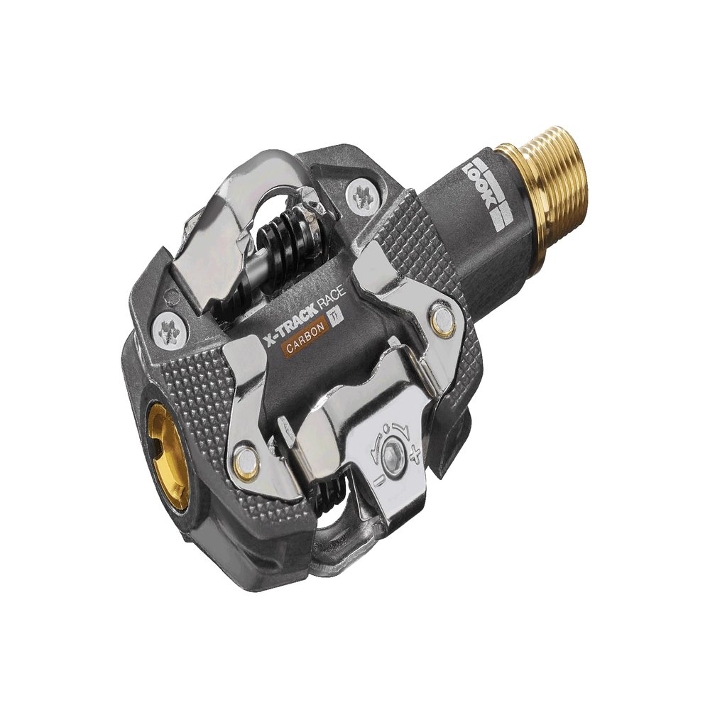 LOOK Cycle - X-Track Race Carbon Ti MTB Bike Pedals - Standard SPD Mechanism Compatible - Carbon Body, Titanium Axle - Clipless Pedal - Large Platform - Extremely Reliable Ultralight Clip in Pedals