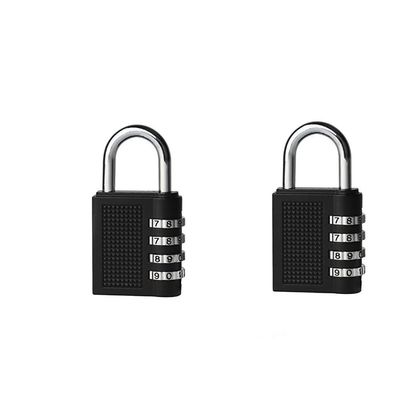 Preamer 2 pcs 4 Dial Digit Combination Code Padlock Travel Suitcase Luggage Security Password Lock