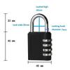 Preamer 2 pcs 4 Dial Digit Combination Code Padlock Travel Suitcase Luggage Security Password Lock view 2