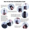 Preamer 2 pcs 4 Dial Digit Combination Code Padlock Travel Suitcase Luggage Security Password Lock view 3