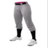 Alleson Athletic Girl's Fastpitch/Softball Speed Premium Pant, Grey, XL view 1