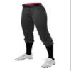 Alleson Athletic Women's Fastpitch/Softball Belted Speed Pant  Moisture-Wicking, Durable Fabric, and Pro-Style Fit, Black, Medium