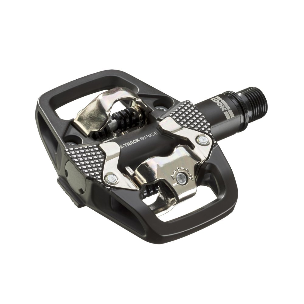LOOK Cycle - X-Track En-Rage MTB Pedals - Standard SPD Mechanism Compatible - Clipless Pedal - Forged Aluminum Body - Large Contact Surfaces - Strong and Light Bike Pedals, Ideal for Trail Riding
