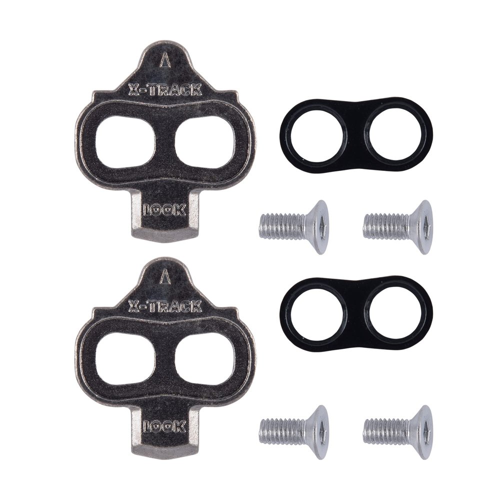LOOK Cycle - X-Track Cleats - Unidirectional Disengagement - Ultra Compact - Lightweight - Angular Freedom 6 - Cleats for MTB, Gravel or Urban Riding