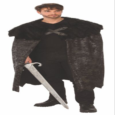 Rubies Dark Swordsman Cape Adult Costume, As Shown, Standard