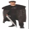 Rubies Dark Swordsman Cape Adult Costume, As Shown, Standard view 1