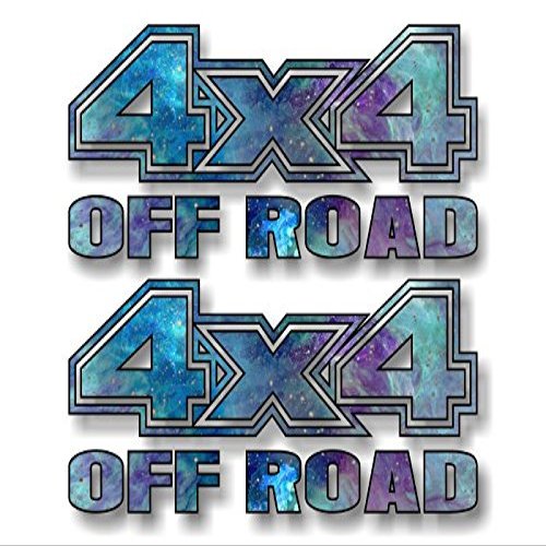 2-4x4 Offroad 'Odyssey Print' 13" Decals Off Road Vehicle Truck Box Stickers (2 Decal Set - Odyssey)