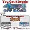 2-4x4 Offroad 'Odyssey Print' 13" Decals Off Road Vehicle Truck Box Stickers (2 Decal Set - Odyssey) view 2