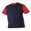 Alleson Athletic Boys Youth Mock Mesh Baseball Jersey, Navy/Scarlet, Small view 1