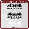 2-4x4 Offroad 'Vintage Print' Design13 Decals Truck Box Vinyl Stickers (2 Decal Set - Vintage) view 3