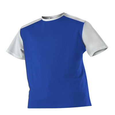 Alleson Athletic Men's Mock mesh Baseball Jersey, 3X-Large, Royal/White
