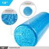 Day 1 Fitness High Density Muscle Foam Rollers - Sports Massage Rollers for Stretching, Physical Therapy, Deep Tissue, Myofascial Release - Ideal for Exercise and Pain Relief  Solid Blue, 18 view 4