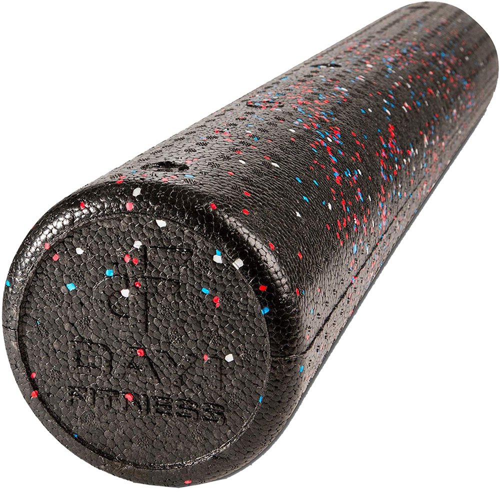 Day 1 Fitness High Density Muscle Foam Rollers - Sports Massage Rollers for Stretching, Physical Therapy, Deep Tissue, Myofascial Release - Ideal for Exercise and Pain Relief USA Speckled, 36