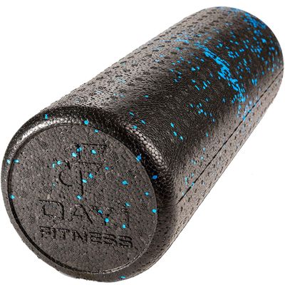 Day 1 Fitness High Density Muscle Foam Rollers - Sports Massage Rollers for Stretching, Physical Therapy, Deep Tissue, Myofascial Release - Ideal for Exercise and Pain Relief - Speckled Blue, 18