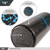 Day 1 Fitness High Density Muscle Foam Rollers - Sports Massage Rollers for Stretching, Physical Therapy, Deep Tissue, Myofascial Release - Ideal for Exercise and Pain Relief - Speckled Blue, 18 view 4