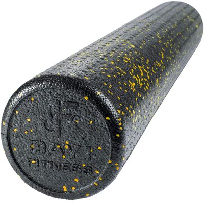 Day 1 Fitness High Density Muscle Foam Rollers - Sports Massage Rollers for Stretching, Physical Therapy, Deep Tissue, Myofascial Release - Ideal for Exercise and Pain Relief - Speckled Yellow, 36