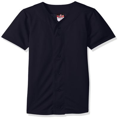 Alleson Athletic Men's Baseball Jersey, Navy, X-Large