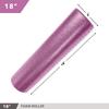 Day 1 Fitness High Density Muscle Foam Rollers - Sports Massage Rollers for Stretching, Physical Therapy, Deep Tissue, Myofascial Release - Ideal for Exercise and Pain Relief  Solid Purple, 18 view 3