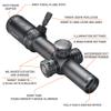 Bushnell 1-4x24 Riflescope with Illuminated BTR-1 Reticle , Black view 4