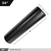 High Density Muscle Foam Rollers by Day 1 Fitness - Sports Massage Rollers for Stretching, Physical Therapy, Deep Tissue, Myofascial Release - Ideal for Exercise and Pain Relief - Solid Black, 24" view 3