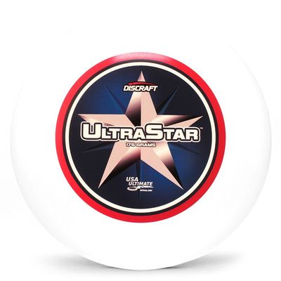 Discraft Ultra-Star 175g Ultimate Disc + Free Mini Frisbee + Ultimate Disc Sticker (USA Ultimate Approved) - Supercolor Center