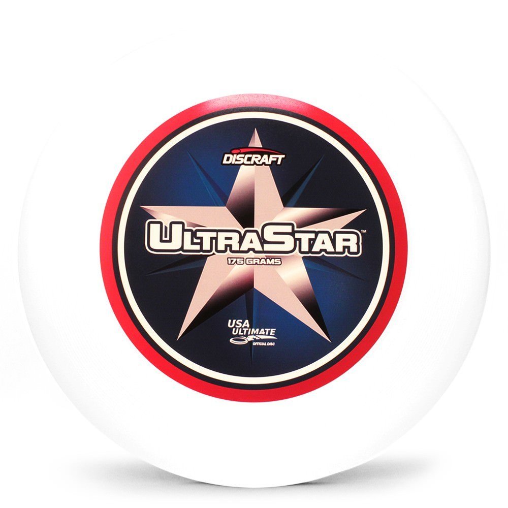 Discraft Ultra-Star 175g Ultimate Disc + Free Mini Frisbee + Ultimate Disc Sticker (USA Ultimate Approved) - Supercolor Center