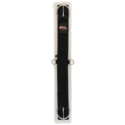 Weaver Leather Merino Wool Lined Straight Cinch, Black, 32 Inch