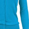 YEMAK Women's Knit Cardigan Sweater  3/4 Sleeve Crewneck Basic Classic Casual Button Down Soft Lightweight Knitted Top CO079-TQS-3X Turquoise view 2