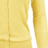 YEMAK Women's Crewneck Button Down Knit Cardigan Sweater Vintage Inspired,Baby Yellow,1X (PLUS) view 2