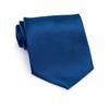 FOMANN Mens Formal Tie Wholesale Lot of 5 Mens Solid Color Wedding Ties 3.5" Satin Finish (Navy Blue) view 2