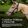 HORZE Genuine Leather Cross-Under Bitless Bridle | Includes Web Reins with Hand Stops - Black - Pony view 4