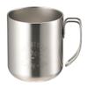 Captain Stag UE-3428 Mug, Cup, Double Stainless Steel, Vacuum Insulated, Hot or Cold Insulated, 11.8 fl oz (350 ml), Silver view 1