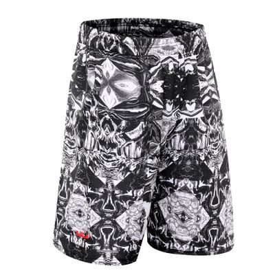 1Bests Mens Athletic Running Quick-Drying Breathable Basketball Loose Shorts with Zip Pockets (3XL, 175-White)