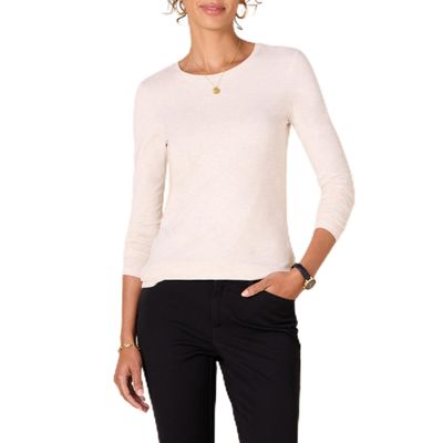 Amazon Essentials Women's Regular-Fit Long-Sleeve Crewneck T-Shirt (Available in Plus Size), Oatmeal Heather, X-Small