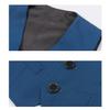 Fankeshi Boy's 4 Button Formal Suit Vest Teal 4 view 4