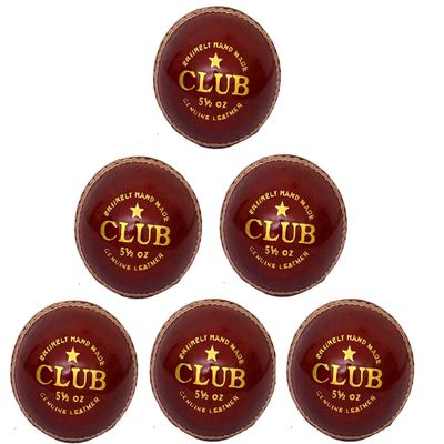 CW Club Leather Cricket Ball 2 Piece Construction Waterproof Leather Ball 2 Part Cricket Ball Seasoned Leather Ball Cork Balls Cricket Set Hard Inner Leather Ball Maximum Over Leather Ball