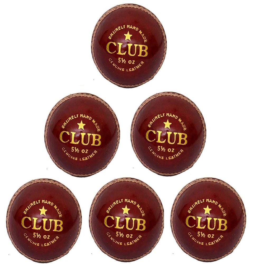 CW Club Leather Cricket Ball 2 Piece Construction Waterproof Leather Ball 2 Part Cricket Ball Seasoned Leather Ball Cork Balls Cricket Set Hard Inner Leather Ball Maximum Over Leather Ball