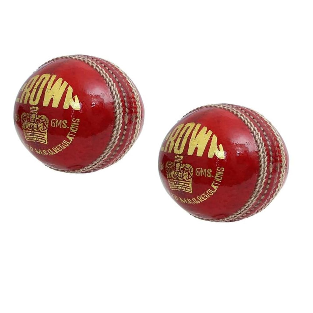 CW Crown Professional Cricket Ball Leather Red 4 Part Weight 156gram Pack of 12