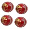 CW Crown Leather Ball Red Complete Hand Stitched Four Piece Balls Set of 4 for Men view 1