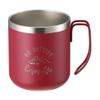 Captain Stag Monte UE-3435 Mug, Cup, Double Stainless Steel, Vacuum Insulated, Heat and Cold Retention, 11.8 fl oz (350 ml), Red view 1