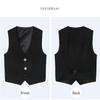 Fankeshi Boy's 4 Button Formal Suit Vest Red 3 view 4
