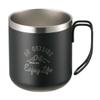 Captain Stag UE-3429 Mug, Cup, Double Stainless Steel, Vacuum Insulated, Hot or Cold Insulated, 11.8 fl oz (350 ml), Black view 1