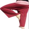 RaanPahMuang Brand Thick Cotton Two Tone Thailand Fisherman Wrap Pants Tall, XX-Large-3X-Large Tall, Burgundy Red-Charm Pink view 1