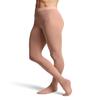 Bloch Dance Women's Contour Soft Footed Tights, Coffee, Petite/Small view 3