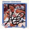 Sports Memorabilia Hersey Hawkins Autographed Basketball Card (Philadelphia 76ers, SC) 1991 Hoops All Star #252 - Unsigned Basketball Cards view 1