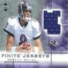 Autograph Warehouse 344916 Kyle Boller Player Worn Jersey Patch Football Card - Baltimore Ravens 2003 Upper Deck Finite No. FJKB Rookie