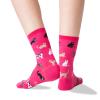 HOTSOX Women's Cats Crew Socks 1 Pair Pack, Hot Pink, Women's Shoe Size: 4-10 view 2
