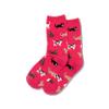 HOTSOX Women's Cats Crew Socks 1 Pair Pack, Hot Pink, Women's Shoe Size: 4-10 view 4